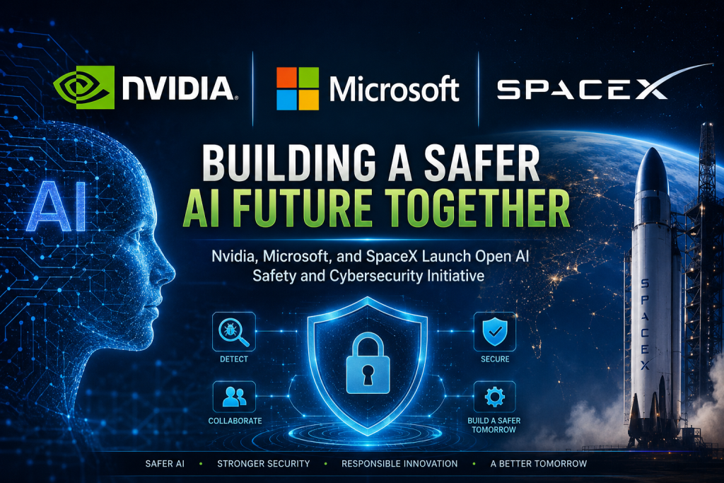 Nvidia, Microsoft & SpaceX Unite to Launch Open AI Safety and Cybersecurity Initiative: A New Era for Secure Artificial Intelligence