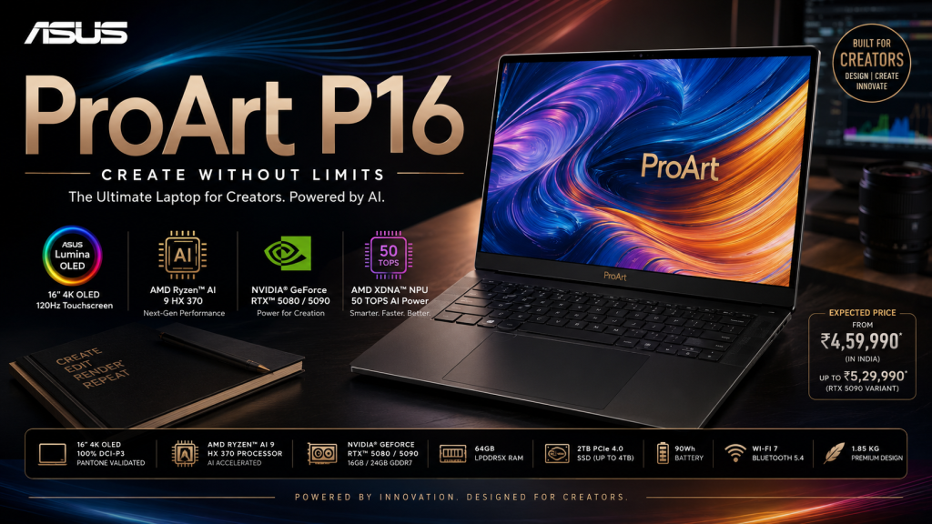 ASUS ProArt P16 (2026): Complete Specifications, Features, Leaks, Expected Price & Everything You Need to Know